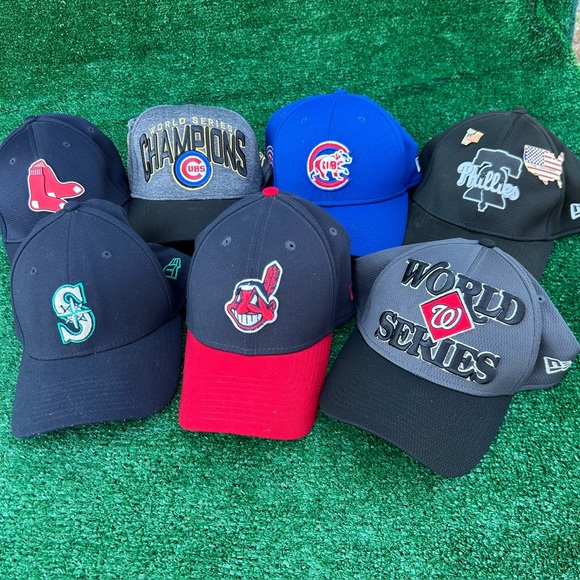 MLB New Era Hat Lot 39FiftyStretch Fit Baseball Caps 7 Different